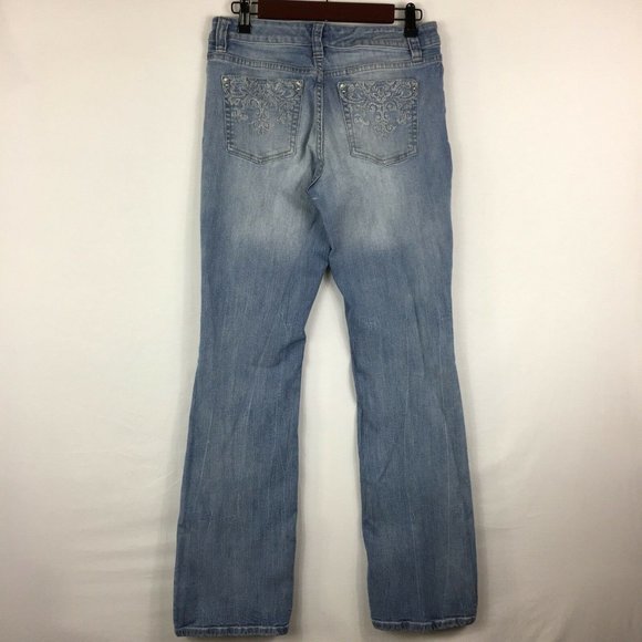 White House Black Market Womens Jeans Size 6R Boot Leg Inseam 33" Blue Denim - Picture 5 of 12